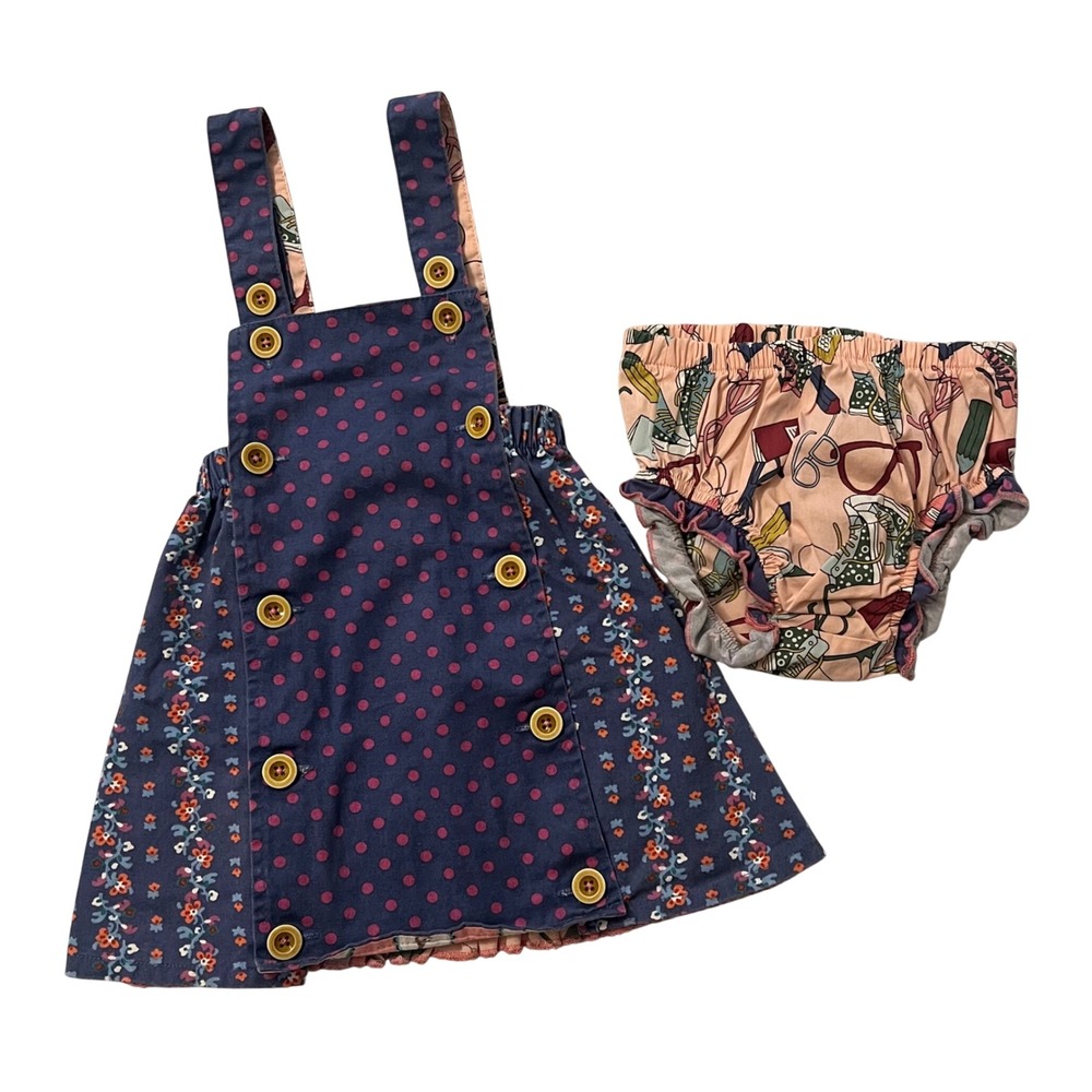 Matilda Jane G 18-24M Jumper Dress 2PC Set Choose Your Own Path dress bloomers